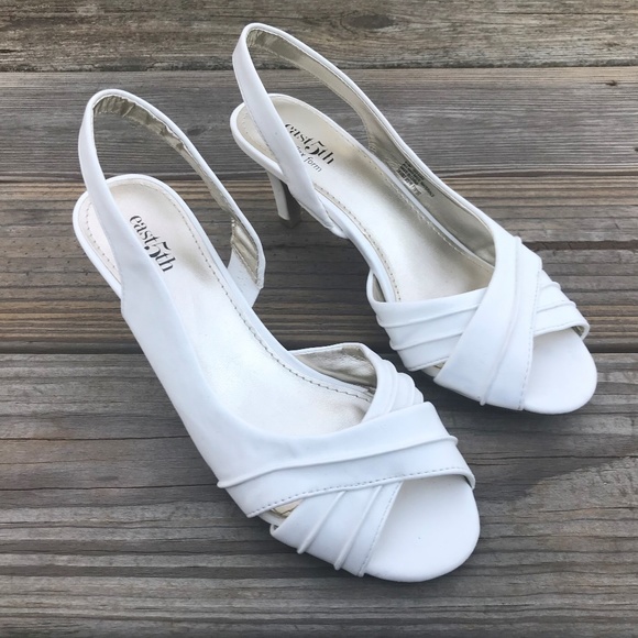 East 5th Shoes - East5th Women Heels Pump Shoe Flex Form White